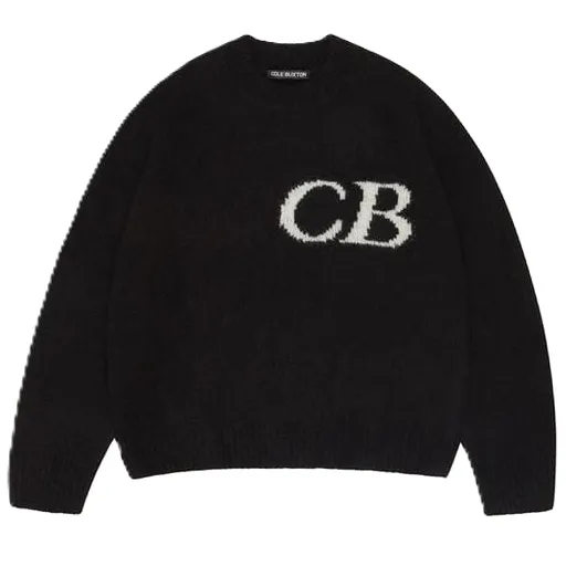 Cole Buxton CB Logo Knit Sweater