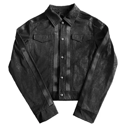 noEmosen Black Leather Jacket